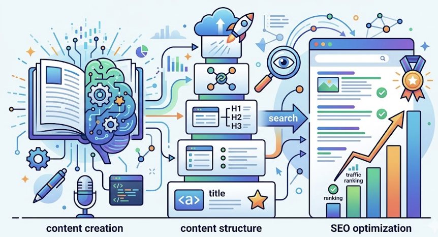 estructura de contenido para IA