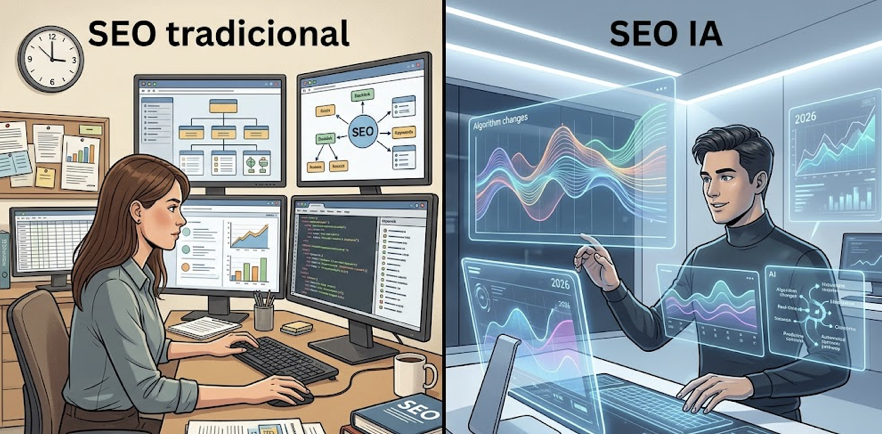 SEO tradicional vs SEO IA